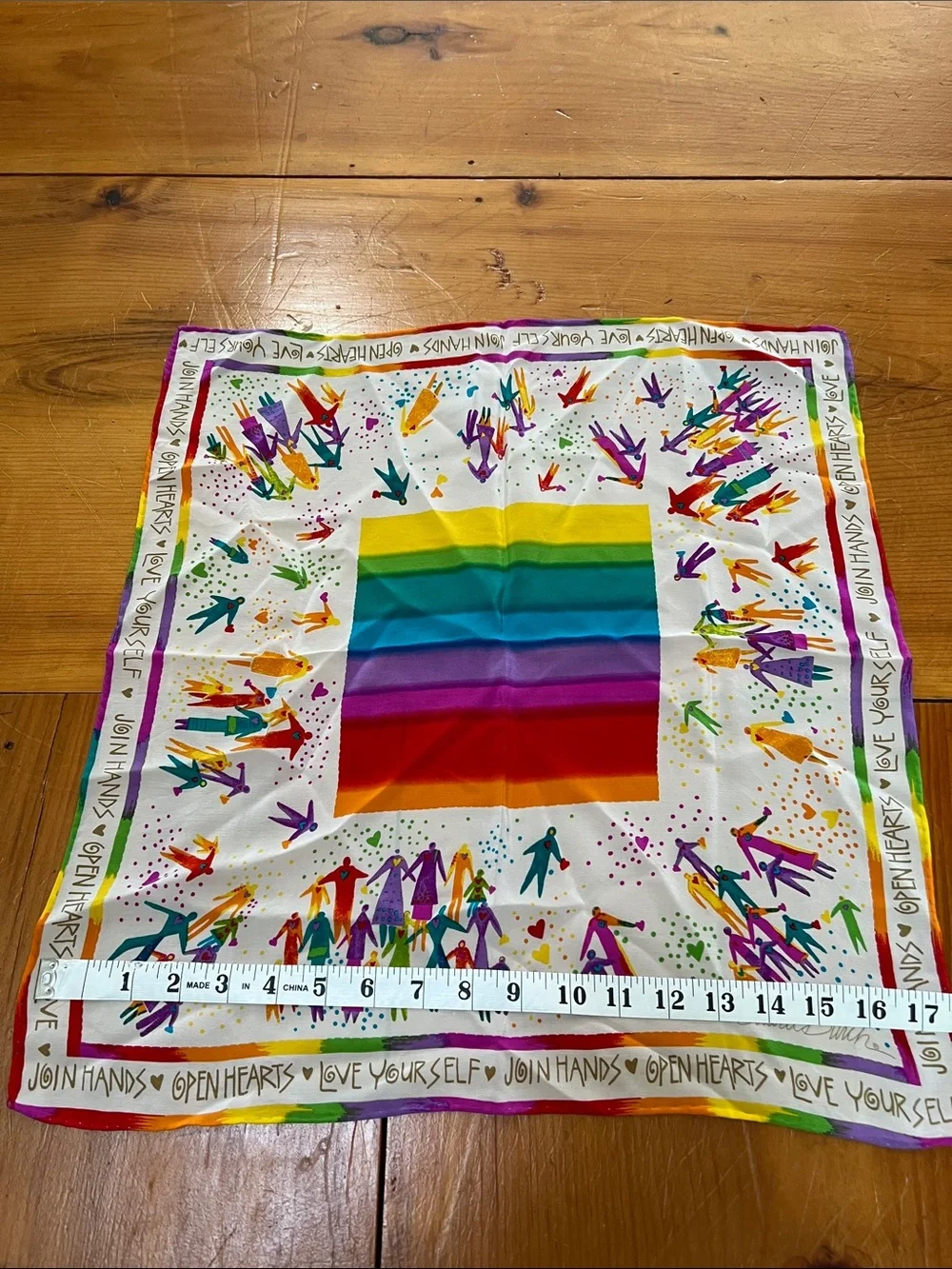 NWOT Laurel Burch silk Pride Scarf